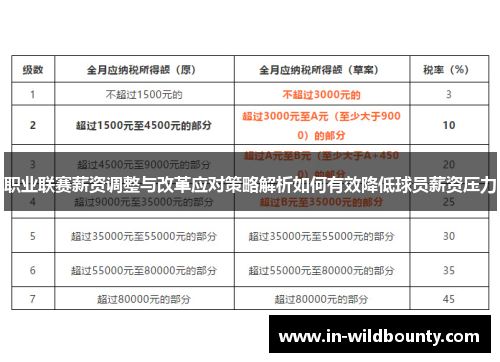 职业联赛薪资调整与改革应对策略解析如何有效降低球员薪资压力 职业联赛薪资调整与改革应对策略解析如何有效降低球员薪资压力